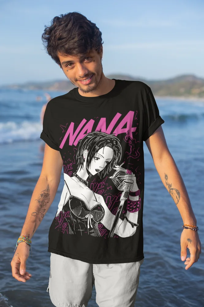 Nana Osaki Black Stones T-Shirt Anime Girl Kawaii Graphic Shirt Soft Tee view 4