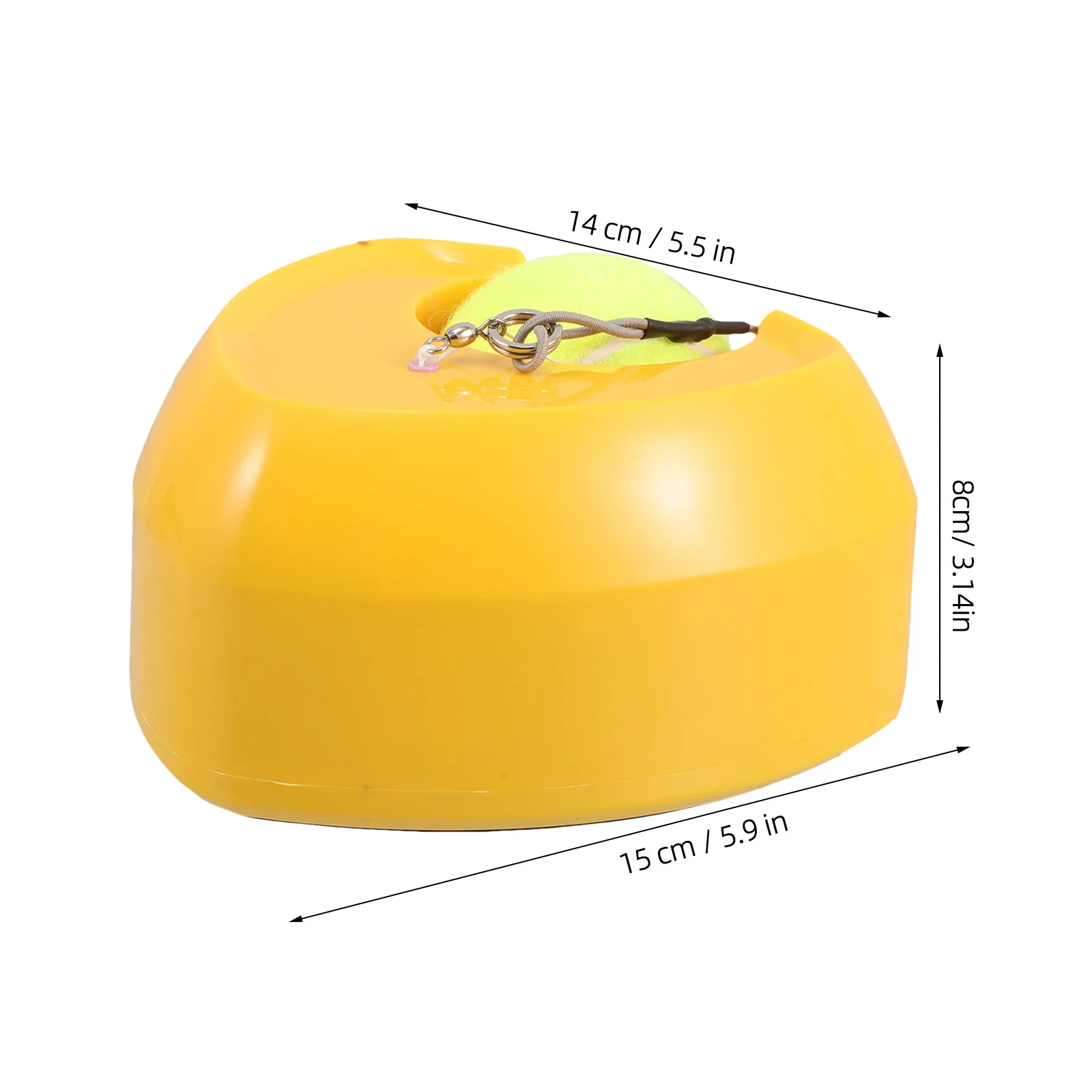 قاعدة تدريب التنس مع ارتداد على شكل قلب للممارسة الفردية، تصميم عالي الارتداد قابل للسحب، لا حاجة إلى تعبئة المياه المحمولة