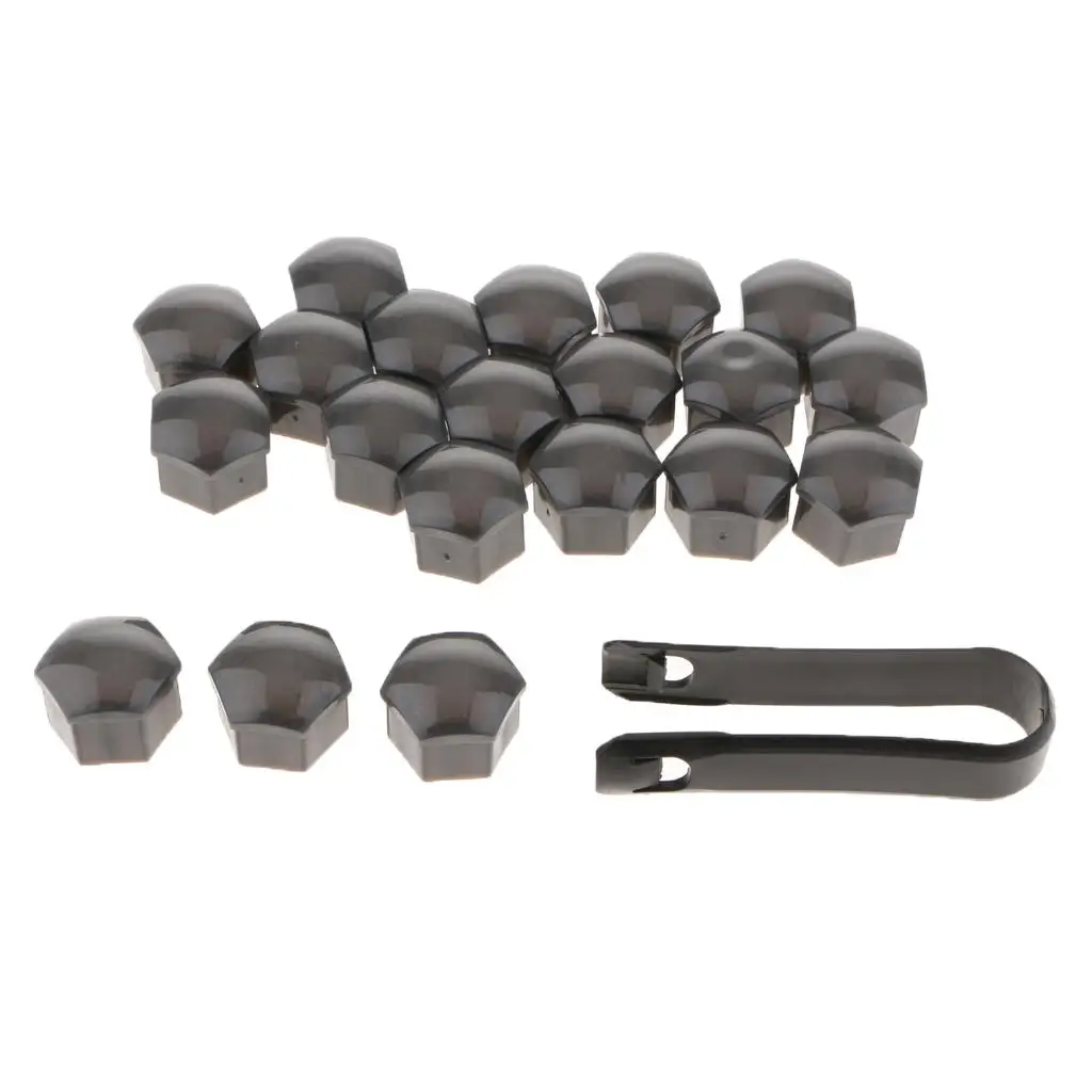 ABS Wheel Tyre Centre Hub Screw Cap Set Dustproof Lug Nut Covers for Honda Civic SI 2007 Accessories Tuning Parts