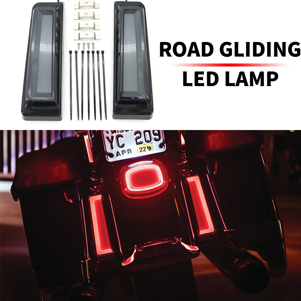 

For Harley Davidson Road King Glide 2014-2020 Motorcycle Daytime Running Lighting Rear Fender LED Brake Tail Light