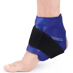 NEWGO Ankle Brace Ice Pack Wrap For Injuires Hot Cold Therapy Reusable Gel Cold Pack Ankle Support For Pain Relief Sprains