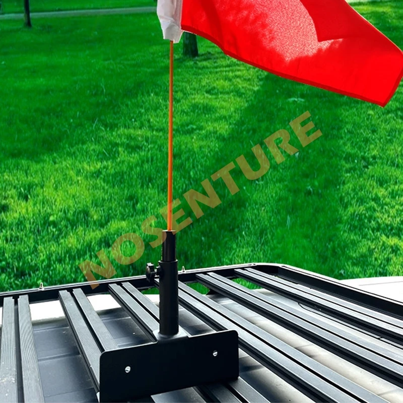 Truck Flag Pole Mount Luggage Rack Vertical Flag Pole Upgraded Bracket Mount Bracket for Railing Truck Flag Pole Holder