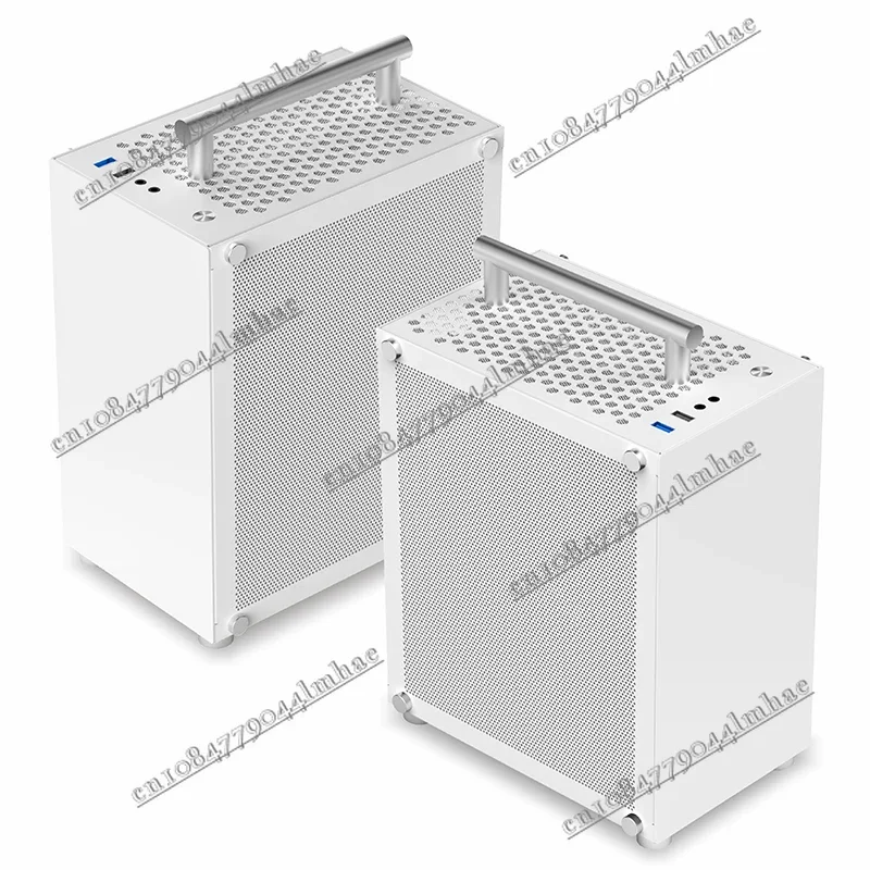 

T40 Mini ITX Chassis, Блок питания, Розовый Синий, Портативная настольная сторона, Прозрачный Белый, Маленький Шасси