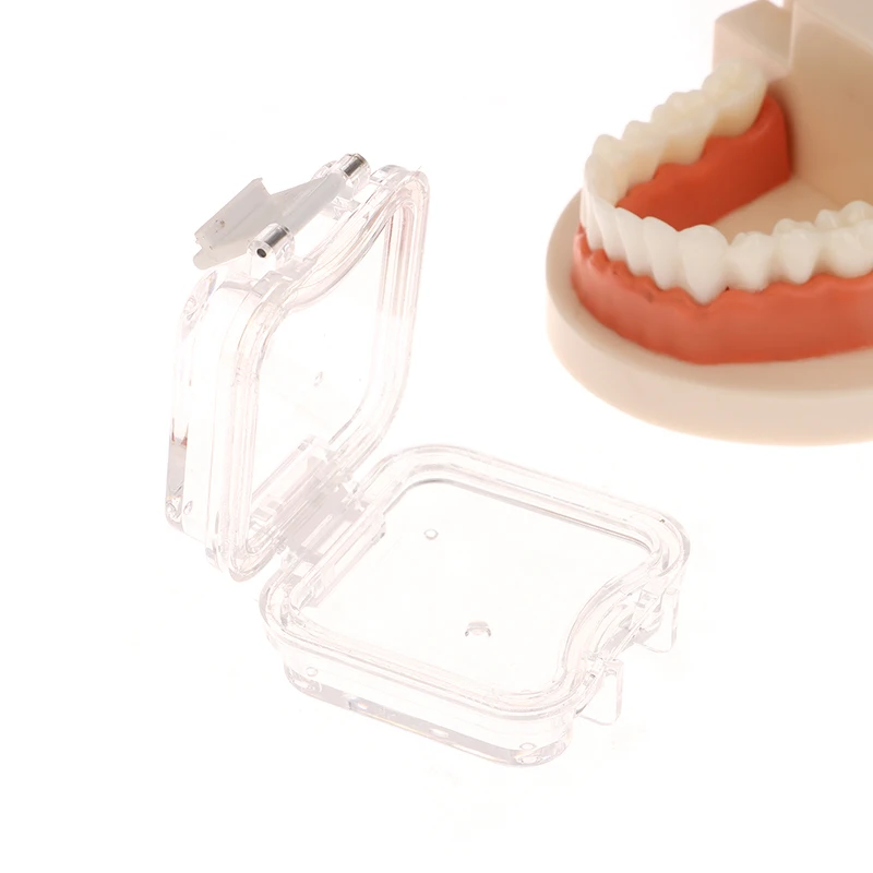Denture Storage Box With Film Dental Crown And Bridges No Slots Available Tooth Box Plastic Transparent Dentistry Membrane Box'