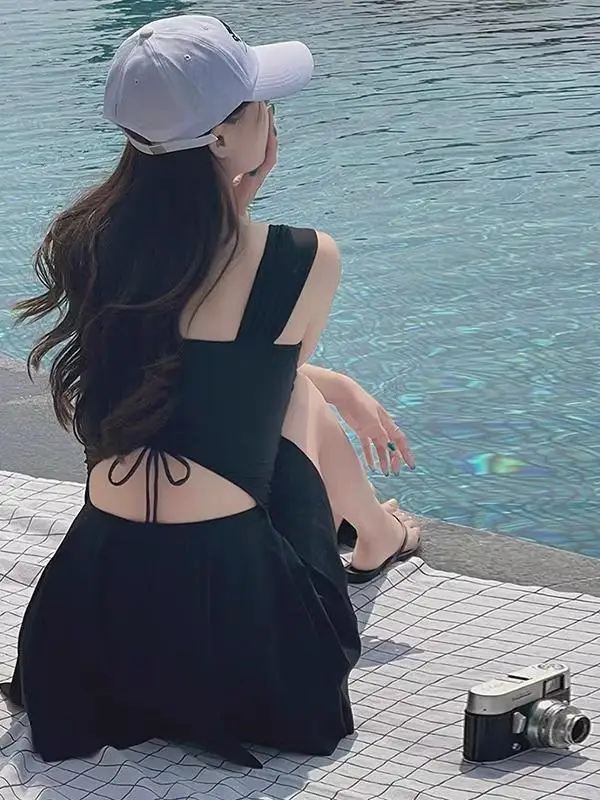 

Консервативный слитный купальник для женщин с высоким вырезом, утягивающий, скрывающий живот, с эффектом пуш-ап для небольшой груди, пляжная одежда