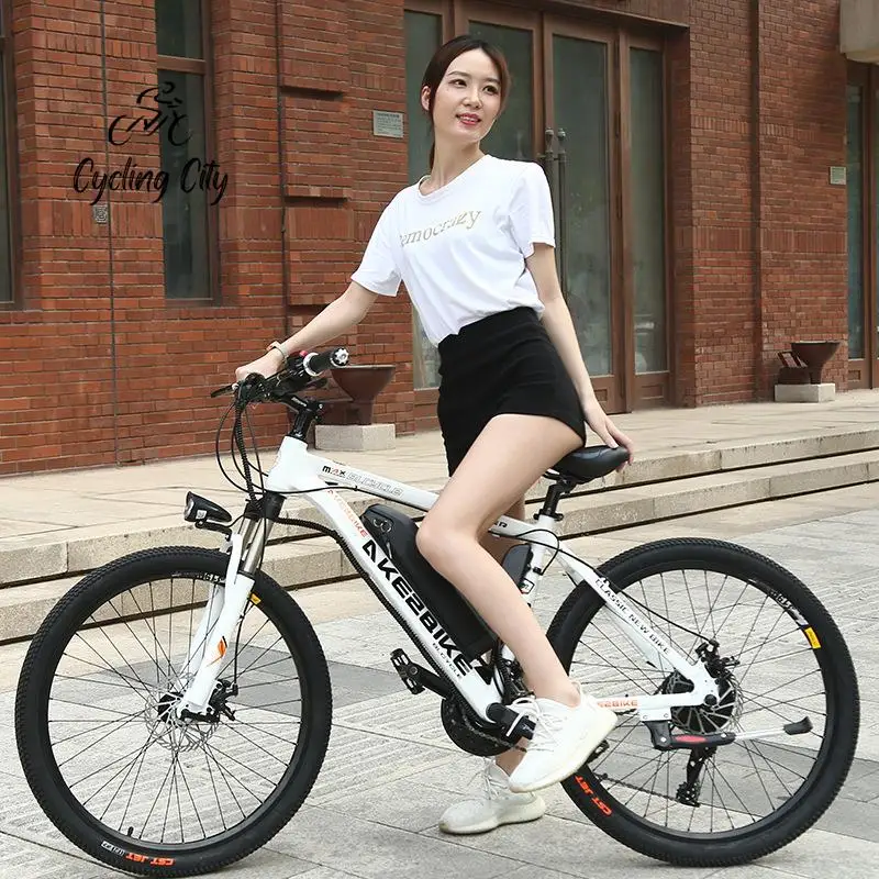 Aluminum Alloy Electric Bicycle Cycling City 27 Speed Lithium Battery Double Disc Brake Shock Absorption 36V350W DropShipping