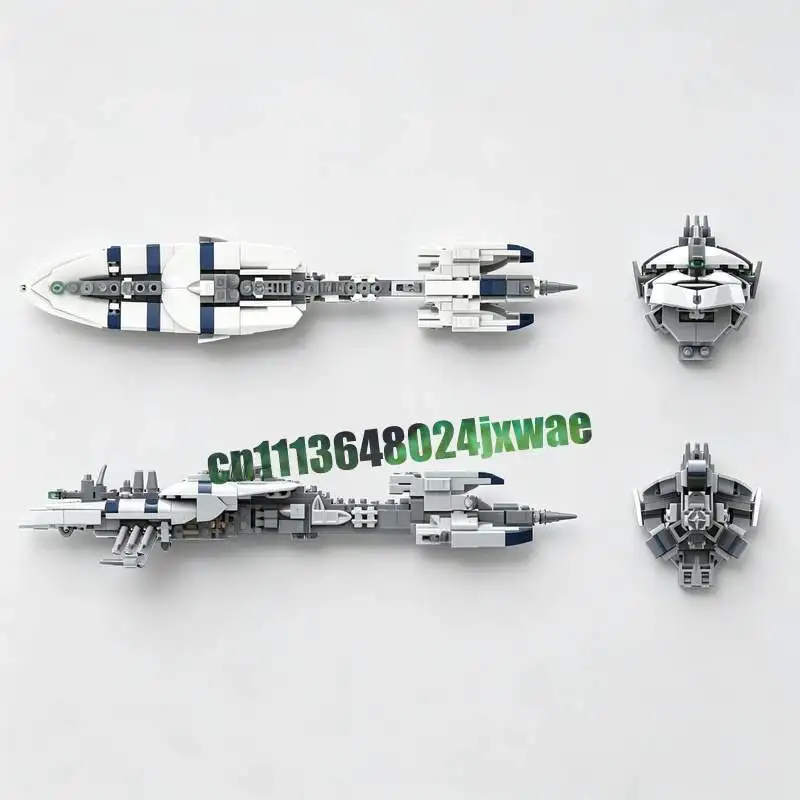 343 Parts Recusant Class Support Destroyer MOC Space Ship Model Custom Puzzle DIY Assembly Building Blocks Toy Gift Collection