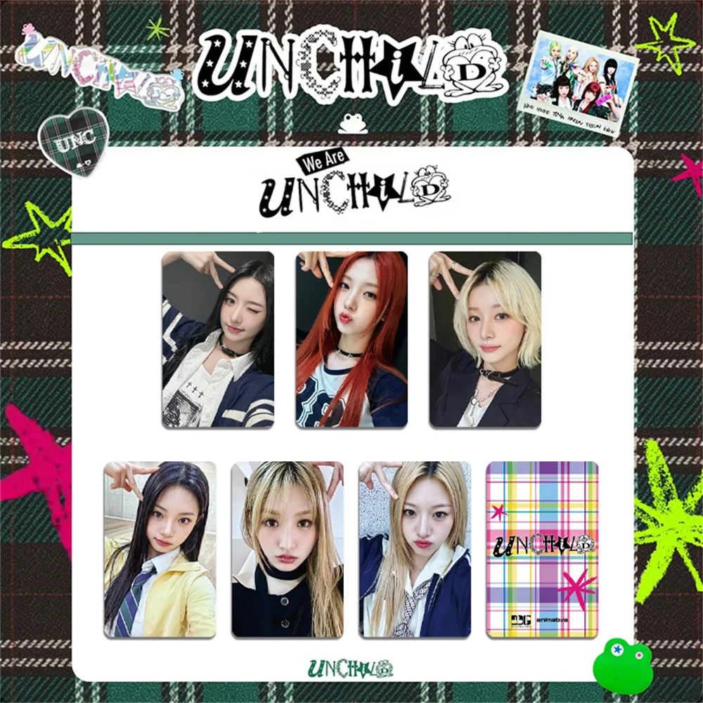 UNCHILD Album WE ARE UNCHILD Character Props Photocard High Quality INS Style Double Sides Printing LOMO Card Yeeun Heekie Gifts