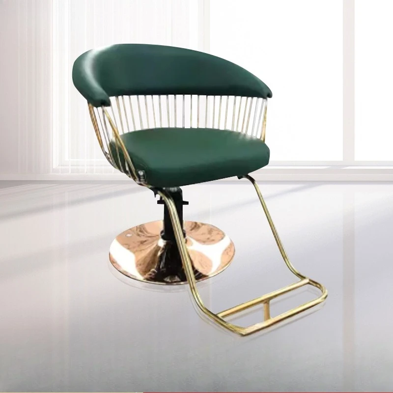 Spot Internet celebrity hair salon barber chair metal high-end fashion hair salon chair lifting and cutting rotating