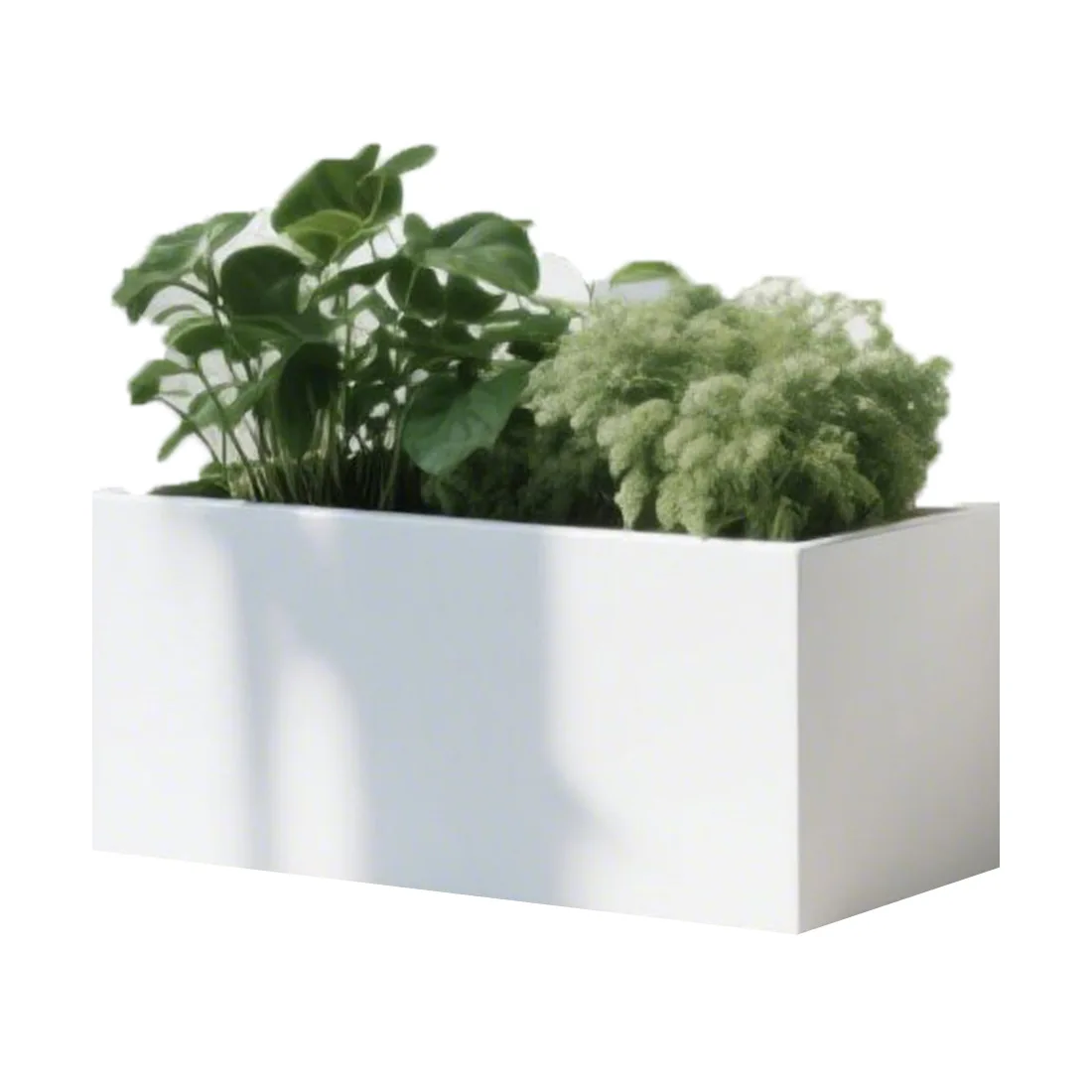 

Outdoor stainless steel flower box, balcony finished flower slot, commercial street wrought iron flower bed, courtyard partition