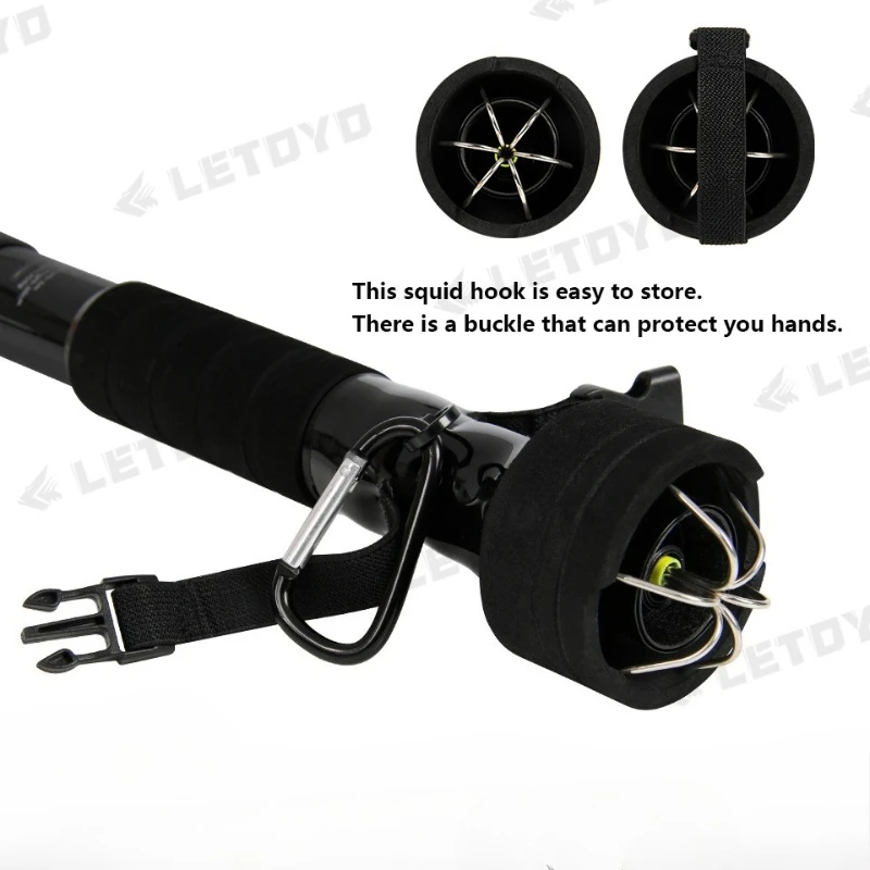 الحبار Gaff الحبار السنانير الصيد Gaff ستة السنانير الحبار أدوات الصيد Webfoot الأخطبوط الصيد الحبار تهزهز