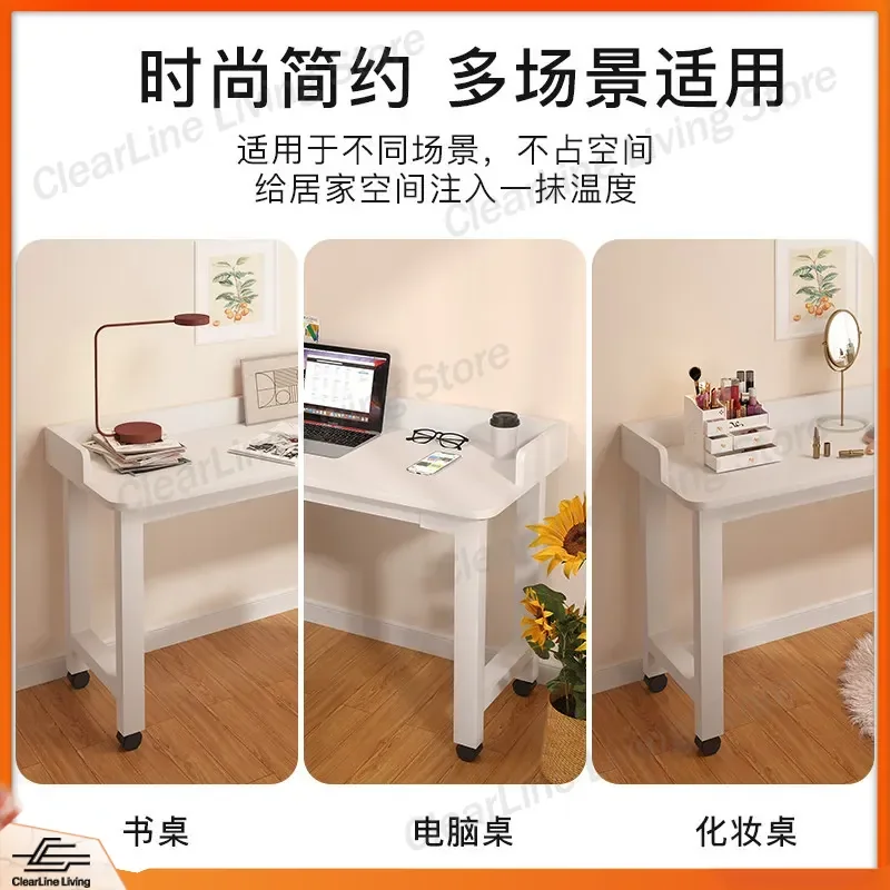 Mobile Overbed Table Laptop Desk Adjustable Bedside Computer Stand Lazy Sofa Tray Multifunctional Writing Desk for Home