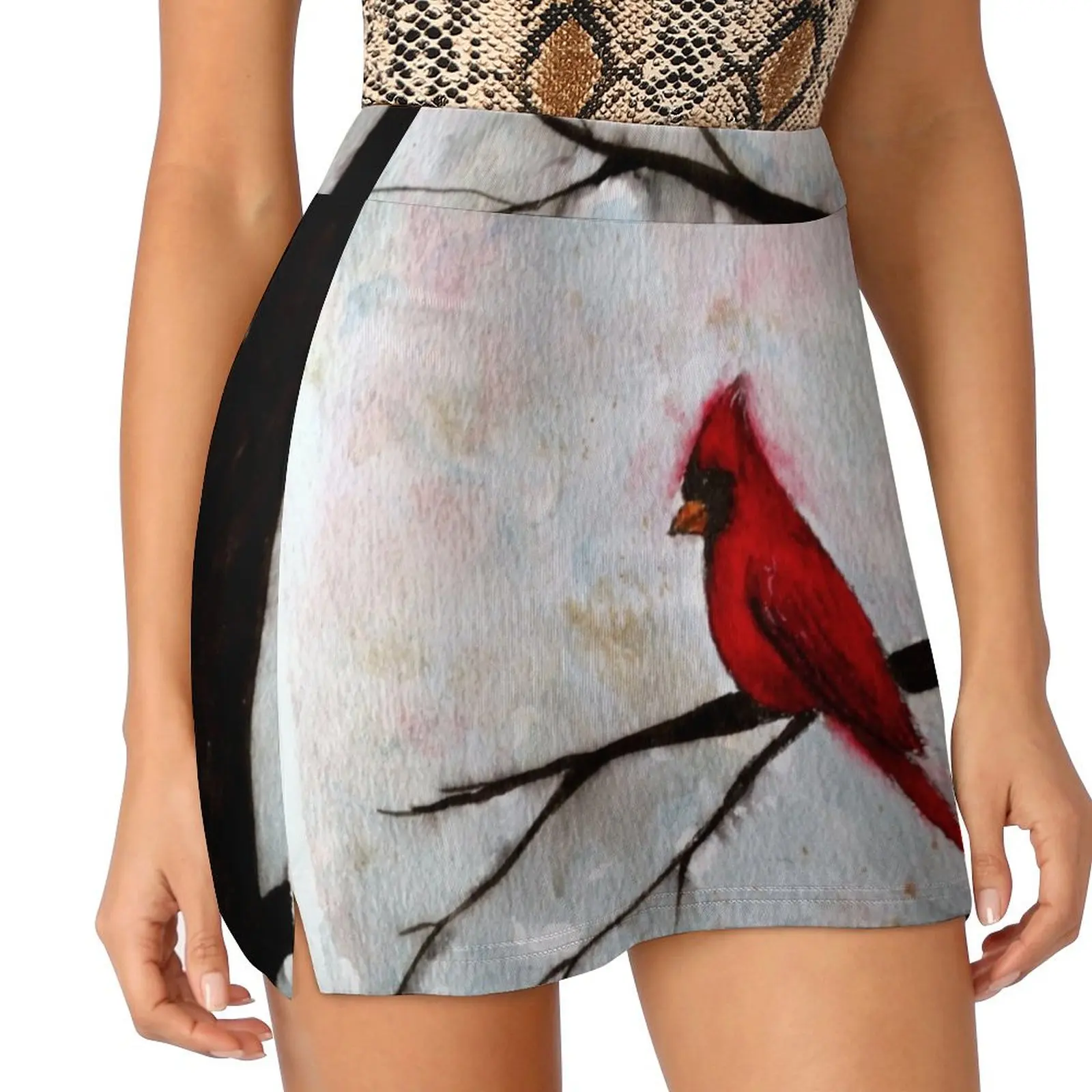 The Red Visitor Mini Skirt chic and elegant woman skirt 90s vintage clothes summer skirts