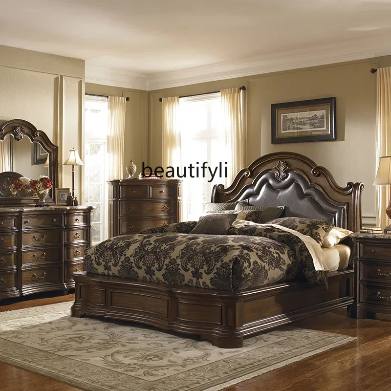 American Retro Chest of Drawers Bedroom Clothes Five Buckets Clothes Master Bedroom Storage Complete Curio Cabinet