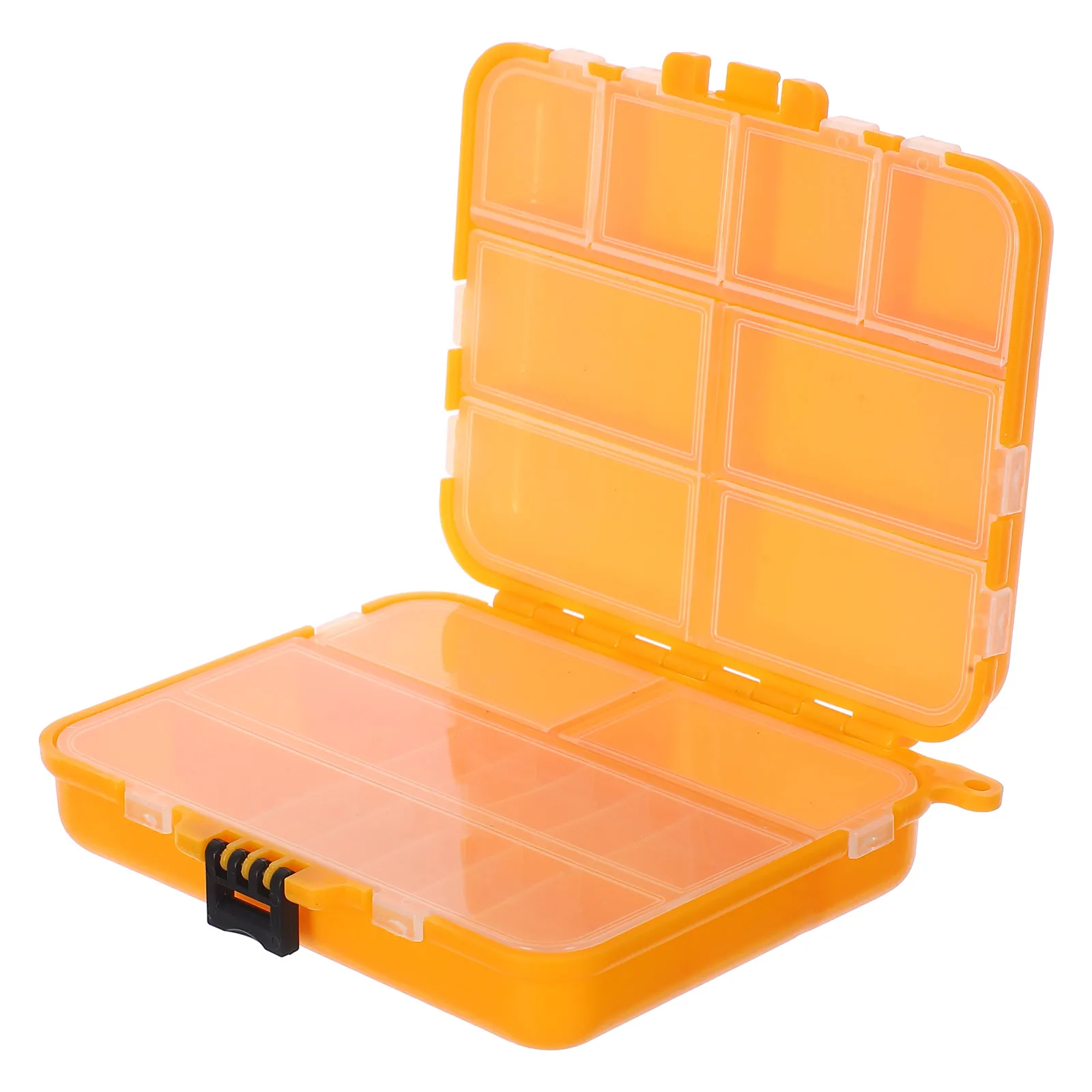 

Black Portable Fishing Tackle Box Multi-Functional Lure Storage Container Rainproof Hooks Organizer for Outdoor Fishing Gear