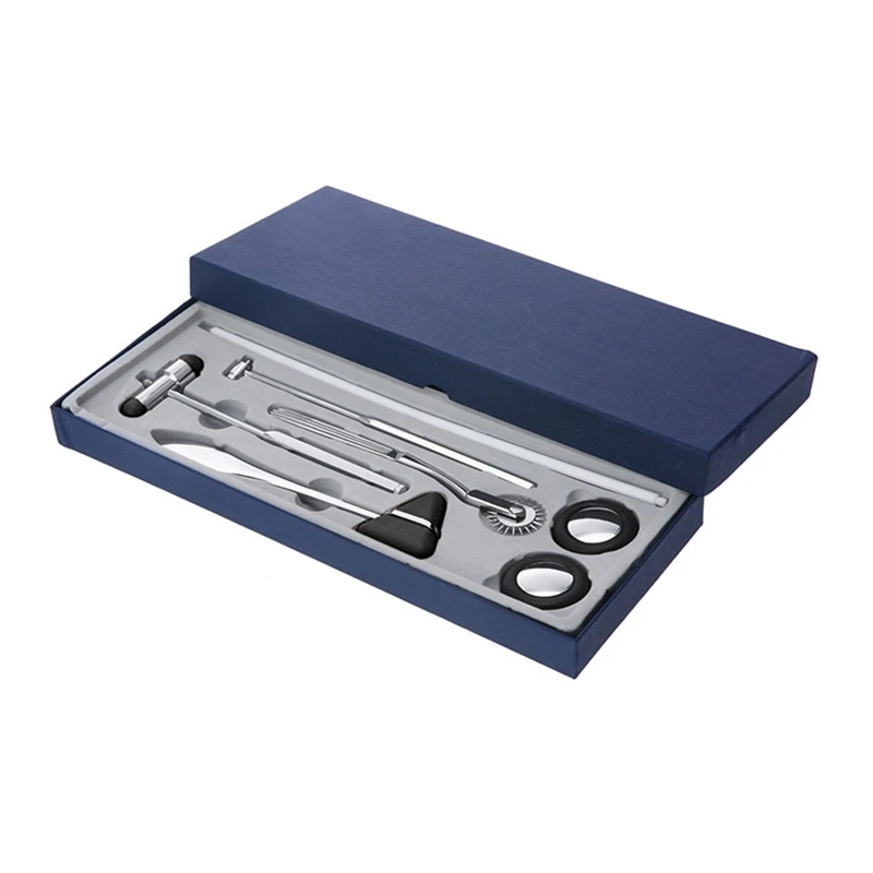 Neurological Percussion Set-Reflex Hammer Set, Includes Pinwheel, Babinski Hammer,Taylor Buck Hammer,Diagnostic Kit