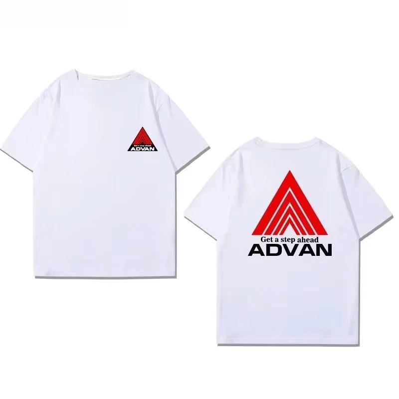 رجل إمرأة يوكوهاما Advan GT تعديل عجلة الطرفية قصيرة الأكمام الصيف القطن تنوعا فضفاض عارضة تي شيرت الملابس