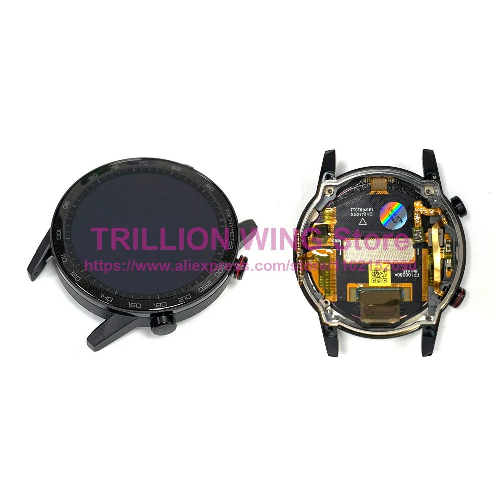 For Huawei Honor Magic Watch 2 46mm LCD Screen Display Touch Digitizer Assembly For Honor Magic2 MNS-B19 MNS-B39