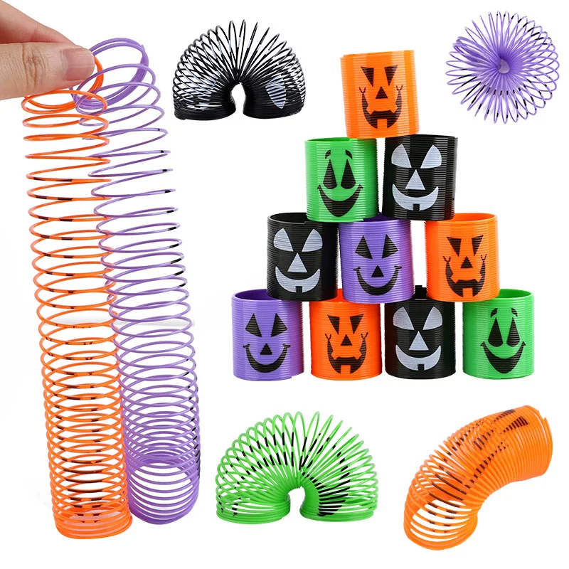 12/24 قطعة ألعاب الهالوين للأطفال الخفافيش شبح اليقطين لفائف الربيع لعبة فاتنة ماجيك الينابيع تململ الإجهاد حفلة المفضلة جوائز اللعبة