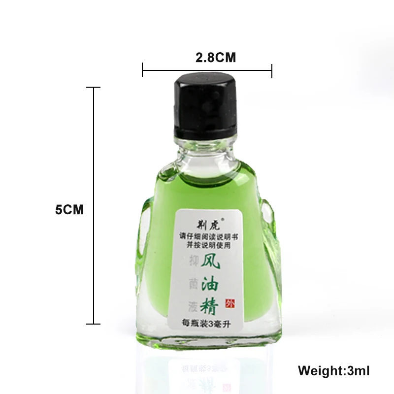 3ml Fengyoujing Mint Pure Essential Oils Suitable For Anti Mosquito Motion Sickness Migraine Headache Treatment Massage Oil