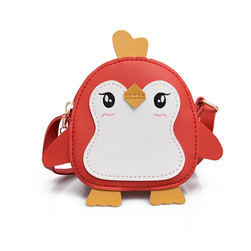 Tier Pinguin Form Schulter Tasche Kinder Mädchen Umhängetasche Niedliche Kupplung Leder Kleine Handtasche Taschen Kleine Umhängetasche