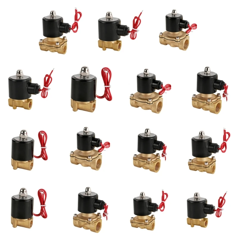 

Normally Closed Solenoid DC12V 24V Pneumatic Position Coil Alloy Internal Electric DN8/10/15/20/25 for Water Oil