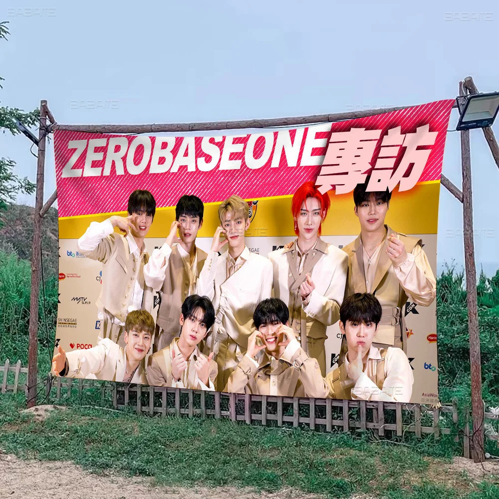 KPOP zb1 ZEROBASEONE Flag Banner INS Style Outdoor Party Decoration Atmosphere Flag