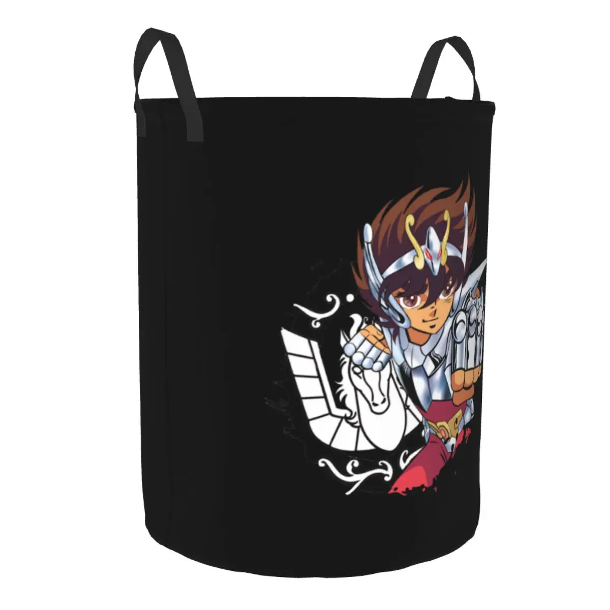 Saint Seiya Pegasus Laundry Hamper Large Storage Basket Knights Of The Zodiac Girls Boys Toy Organizer