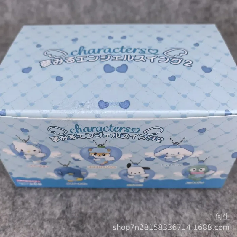 ของเล่นกล่องสุ่มตัวละครซานริโอ จี้รูปนางฟ้า ฟิกเกอร์อนิเมะ เฮลโล คิตตี้ ซินนามอโรล โปชาโกะ ตุ๊กตาโมเดล ของขวัญสำหรับเด็ก