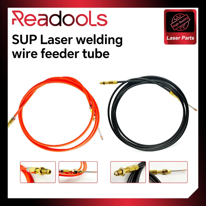 SUP Qilin Laser Welding Wire Feeder Tube 3m 5m Guide Wire Nozzle 0.8 1.0 1.2 1.6  U V Wire Feed Rolls Wire Feeding Accessories