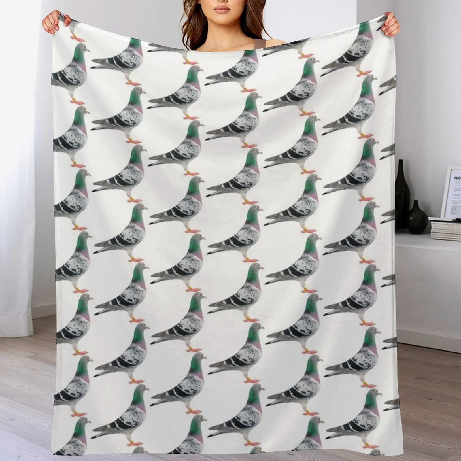 Racing pigeon Throw Blanket Air Conditioner Soft Blanket for Office Home