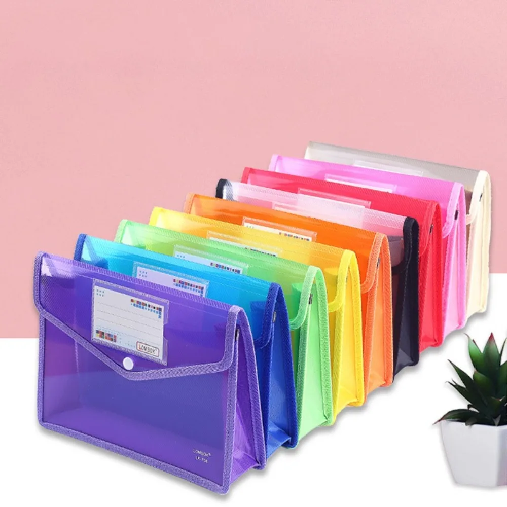 A4 / A5  Colorful Organ Bag Office Test Paper Storage Briefcase Horizontal Twill Student 3D Waterproof Expanding Folder