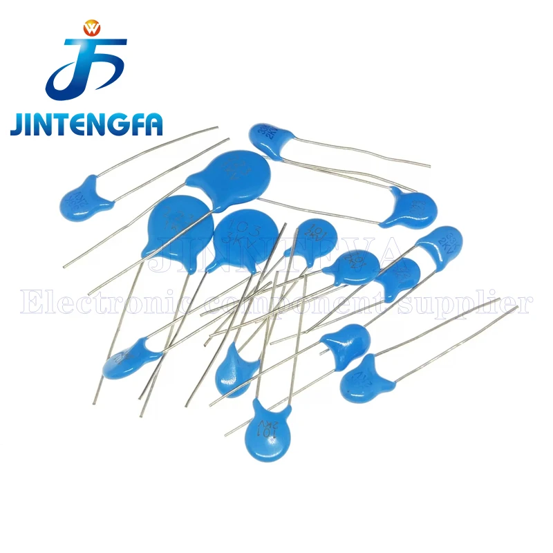 50 Pçs/lote 103 1KV 2KV 3KV 10nF 0.01uF 103M 5mm 7.5mm DIP Kit de capacitores cerâmicos de alta tensão 1000V 2000V 3000V Azul 2Pin