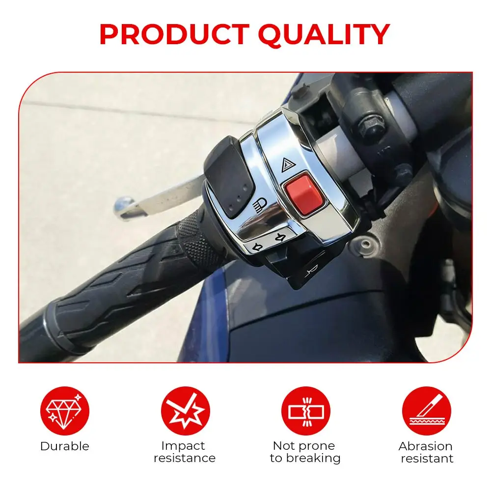 Motorcycle Accessories 1 Pair Chrome Handlebar Control Switch Housings Cover Kit Aluminum Fit For Suzuki GSXR 600/750 2008-2011