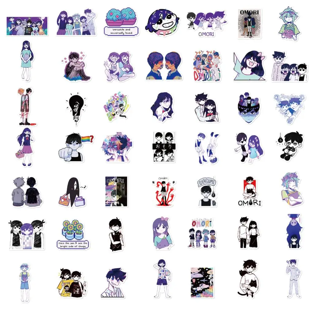 10/50PCS Game Omori Stickers Anime Decal Waterproof Graffiti DIY Skateboard Motorcycle Laptop Cartoon Sticker Toy Wholesale