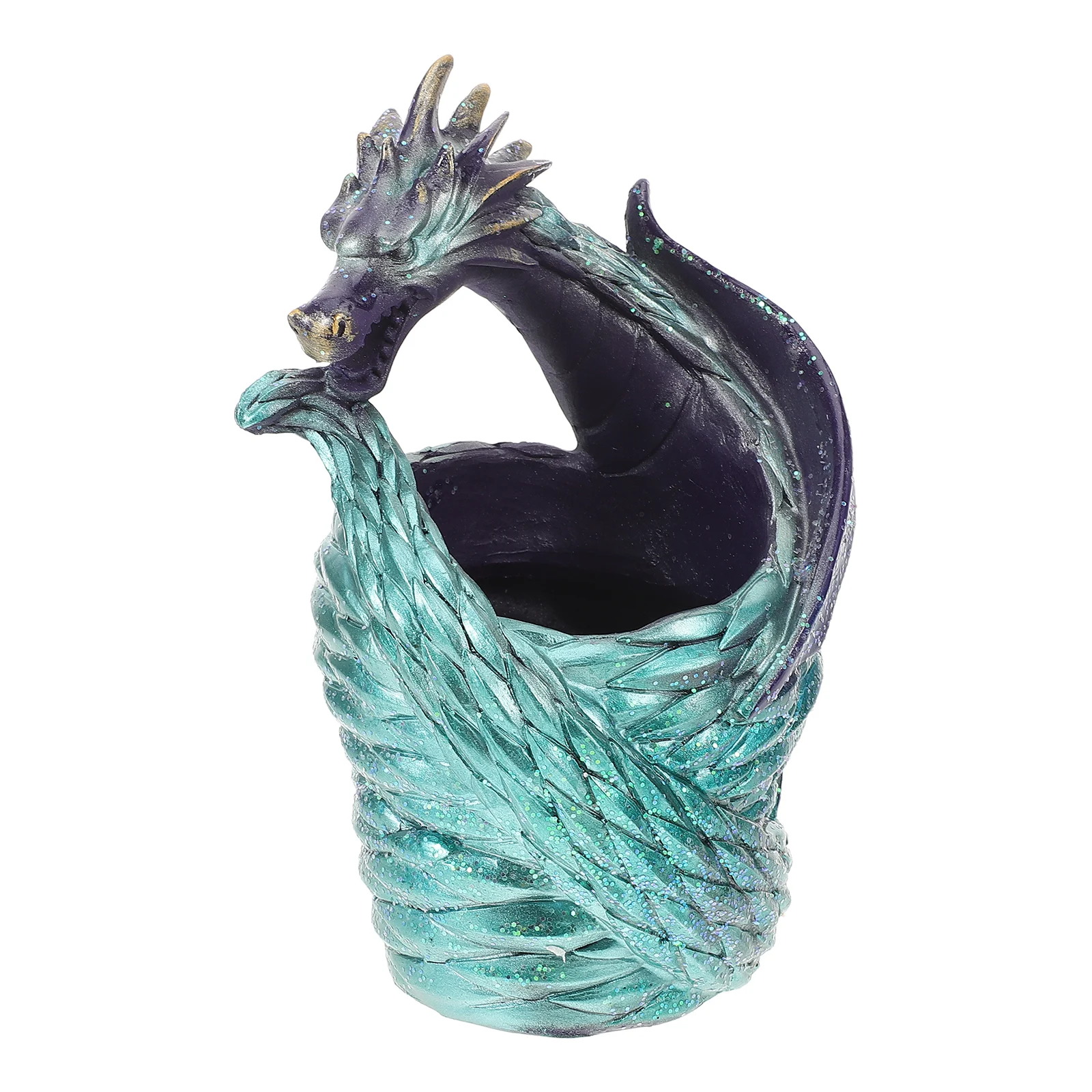 

Small Dragon Resin Planter Pot for Succulents Cactus Bonsai Planter Feet For Outdoor Pots Desk Window Garden Flower Holder