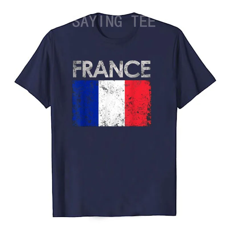 Soccer France Flag T-Shirt French Pride Tee France Football Two Stars Third Loading Clothes Frenchman Sport Foot Fan Team Jersey