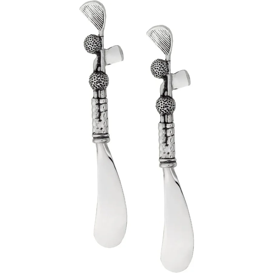 

5.5 Inch Zinc Alloy Cheese Spreader Set with Decorative Handles for Serving Cheese Cream and Dips in Kitchen Dining and Party S