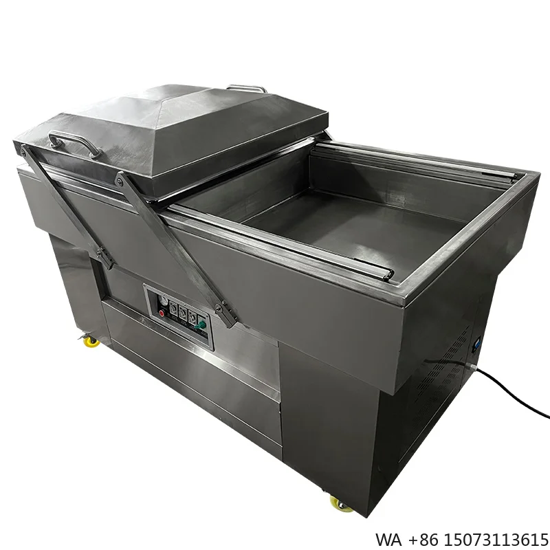 Double Chambers Vacuum Sealing  DZ-800-C with Deeper Wider Chambers for Food and Bulk Packaging