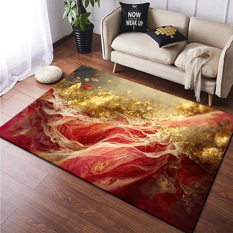 Luxury Carpet Gold Color Rugs Home Decor Mats Non -slip Rugs for Bedroom Living Room Large Floor Mat  Area Rug Birthday Gift