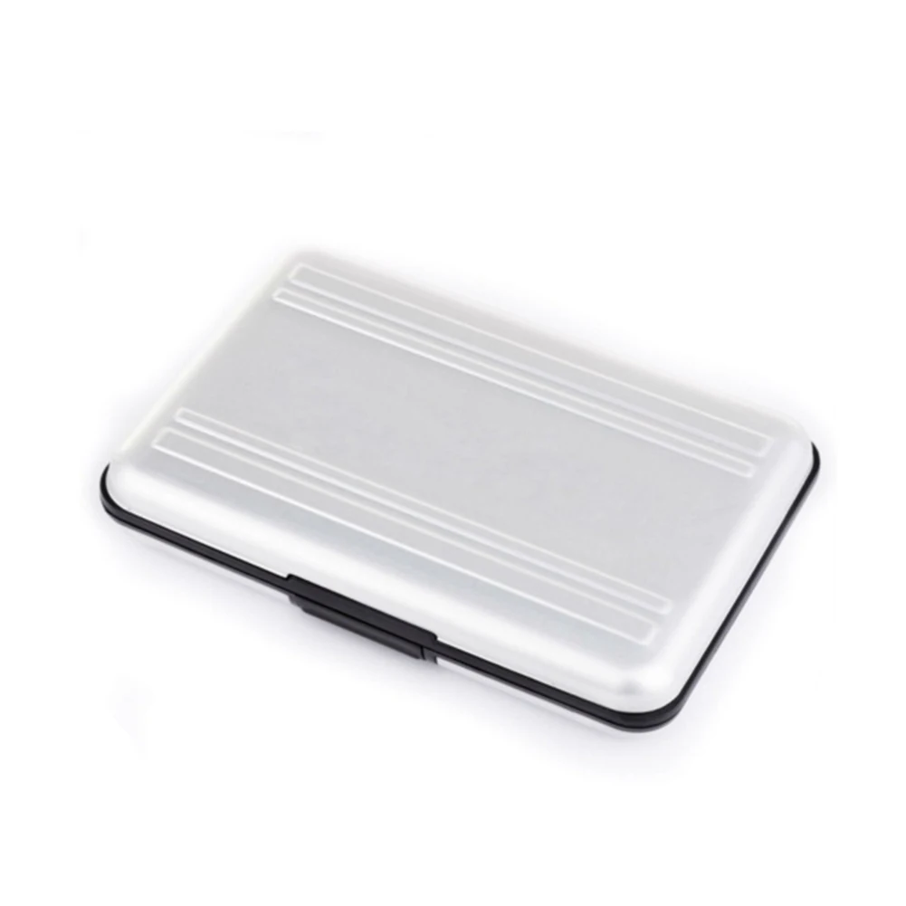 Storage Box Holder Organizer Waterproof Memory Card Portable With 8 Slots Anti Shock Aluminium