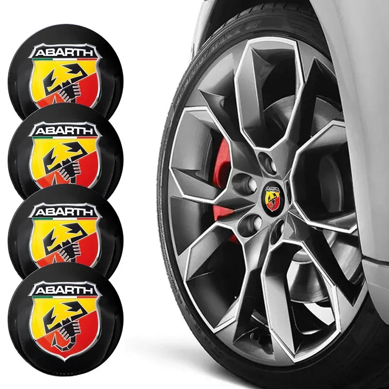 

4pcs 56mm Emblem Badge Sticker Car Wheel Center Hub Metal Cap For Abbas FIAT Punto 500 Tipo Stilo Palio Bravo Doblo Panda Ducato