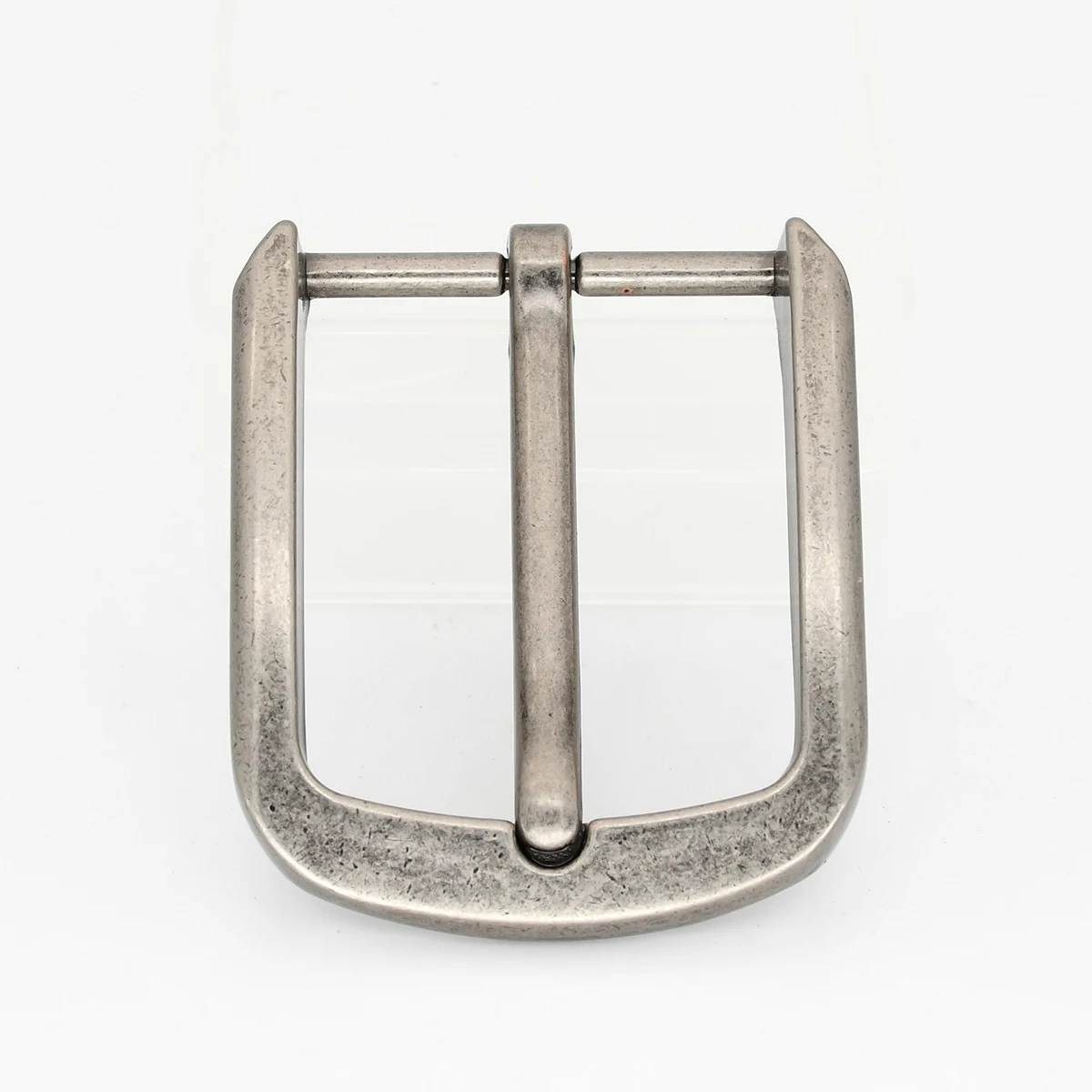 Hebilla de cinturón de Metal para hombre, hebilla de Pin informal de plata antigua Retro de 40mm, piezas de artesanía de cuero, accesorios de ropa