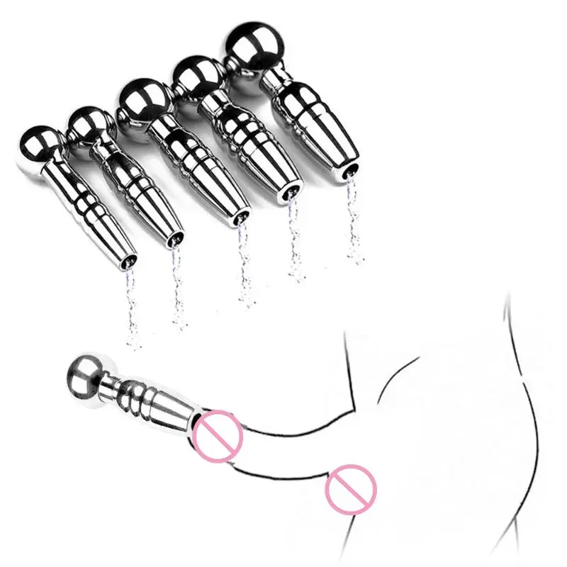 

Stainless Steel Male Threaded Urethral Catheter Sounds Penis Plug Rod Dilator Stretching Stimulator Masturbation Adult Toys