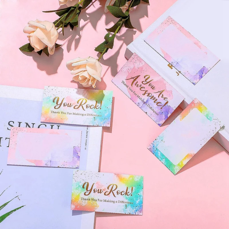 200PCS You Are Awesome Cards Colorful Thank You Thank You Note Card For Making A Difference Card