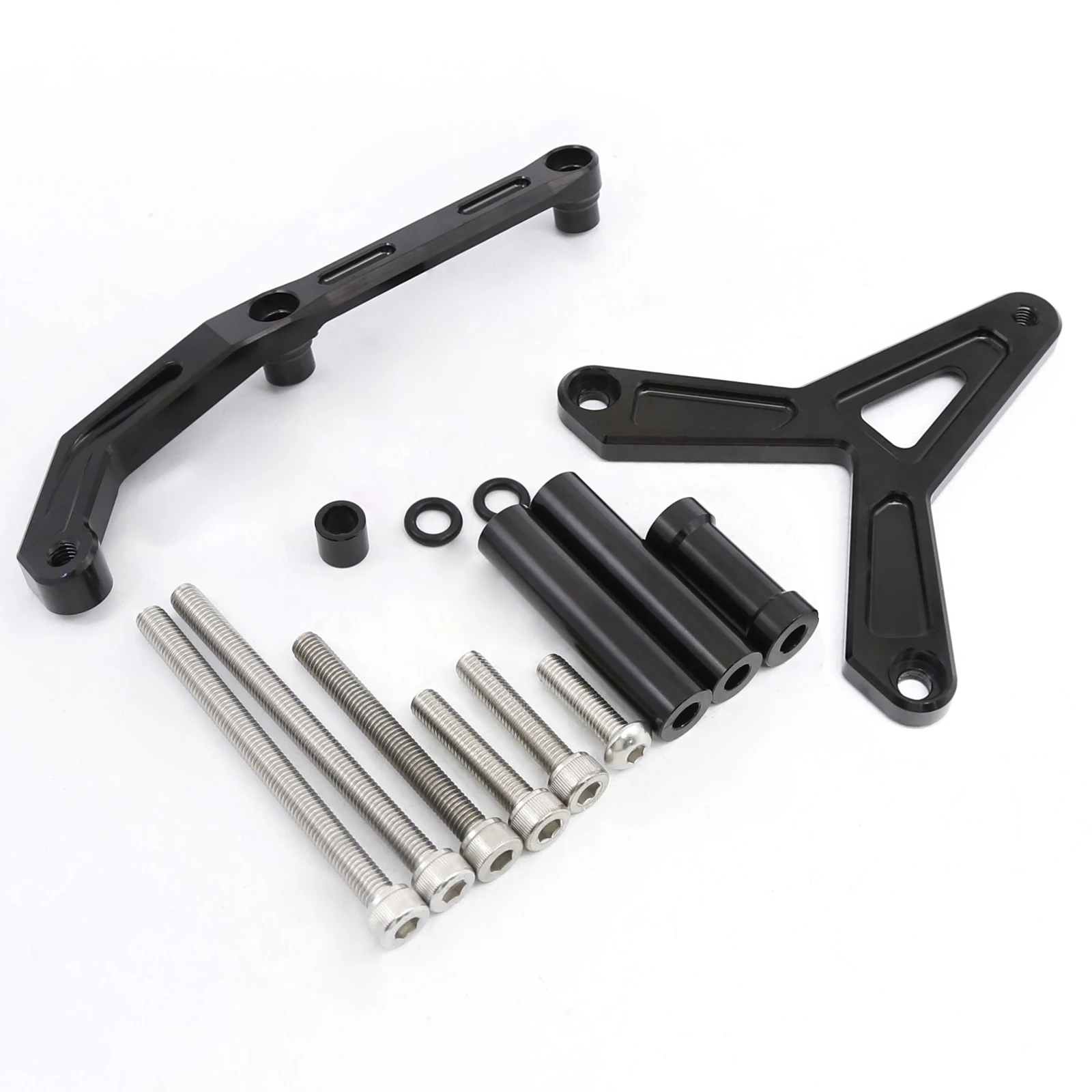 Voor Yamaha Tracer 900 Gt 2021-2023 Cnc Aluminium Carbon Motorfiets Stuurdemper Stabilisator Beugel Montage Ondersteuning Kit