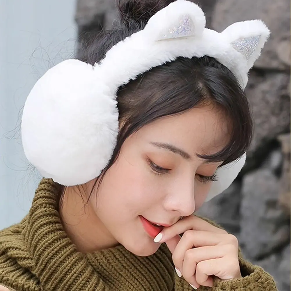 New Cute Rabbit Design Animal Ear Earflap Hat Frog Animal Style Foldable Design Beanie Cap Thickened Korean Style Ear Cover