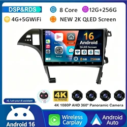 Android 16 Carplay Auto For Toyota Prius XW30 2009 2010 2011 2012 2013 2014 2015 Car Radio GPS Stereo Multimedia Player BT DSP