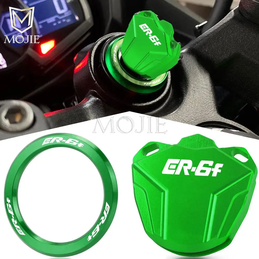 

Motorcycle Ignition Cover Key Switch Ring Key Case Shell Covers For KAWASAKI ER-5 ER6F ER6N ER-6f ER-6n 1996-2023 2022 2021 2020