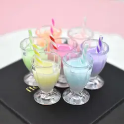 Dropshipping!! 2Pcs Plastic DIY Gift Toy Miniature Kids Toy Simulation Kids Toys Drink Cups Gifts Mobile Phone Shell Accessory